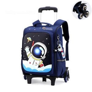 کوله پشتی پسرانه چرخدار طرح فضانورد